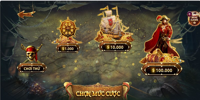 Pirate King có các quy định về mức cược tối thiểu và tối đa cho người chơi