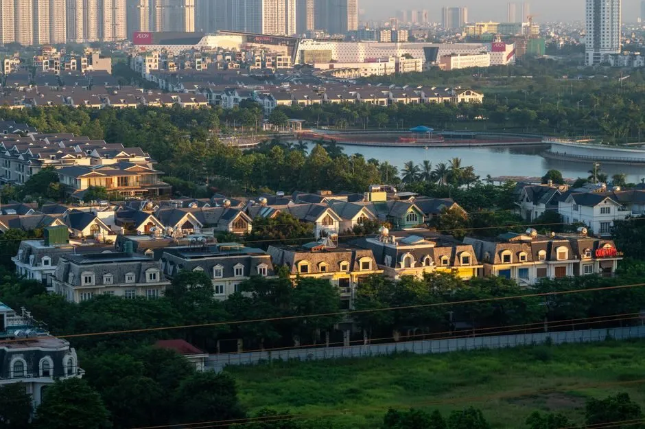Biệt thự trong khu đô thị cao cấp với cảnh quan quy hoạch đồng bộ