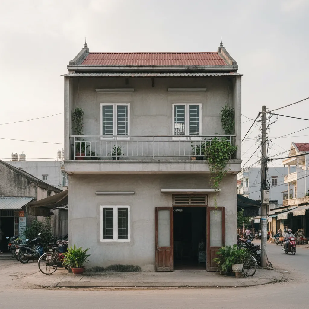Mẫu nhà 2 tầng đơn giản tiết kiệm chi phí